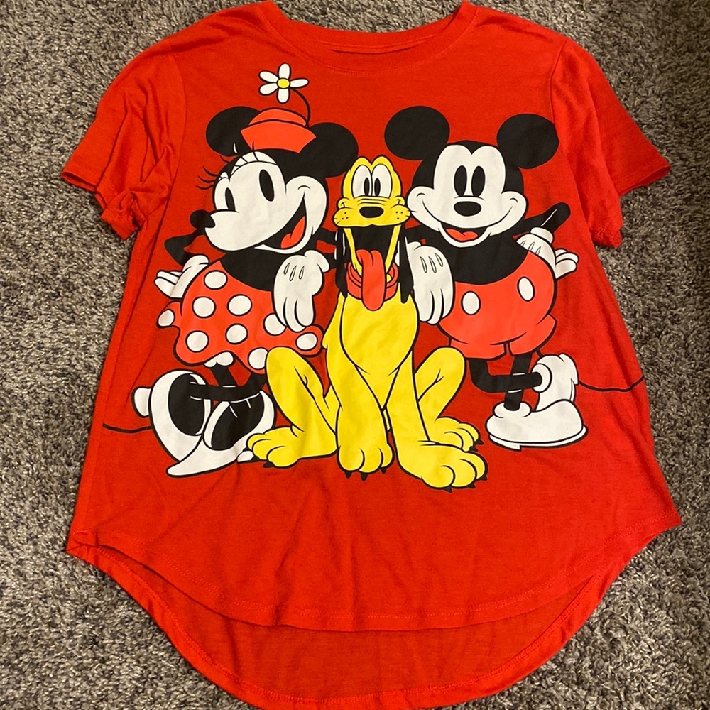 Disney Mickey Mouse PJ top, size: kids L, color: red